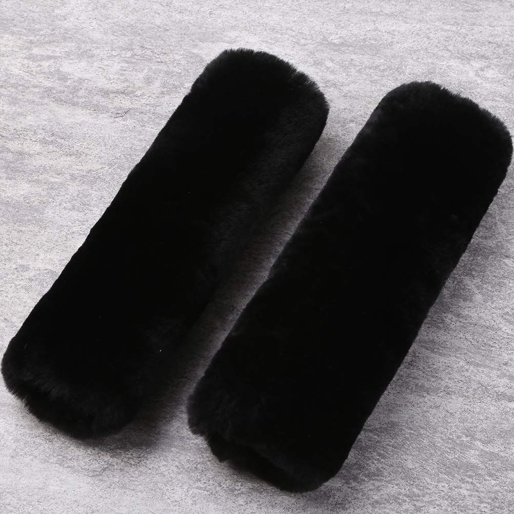 Car Seat Belt Pad,2 Pack Soft Seat Belt Cover for Shoulder Pad Neck Cushion Protector Car Accessories (Black) - Image 2