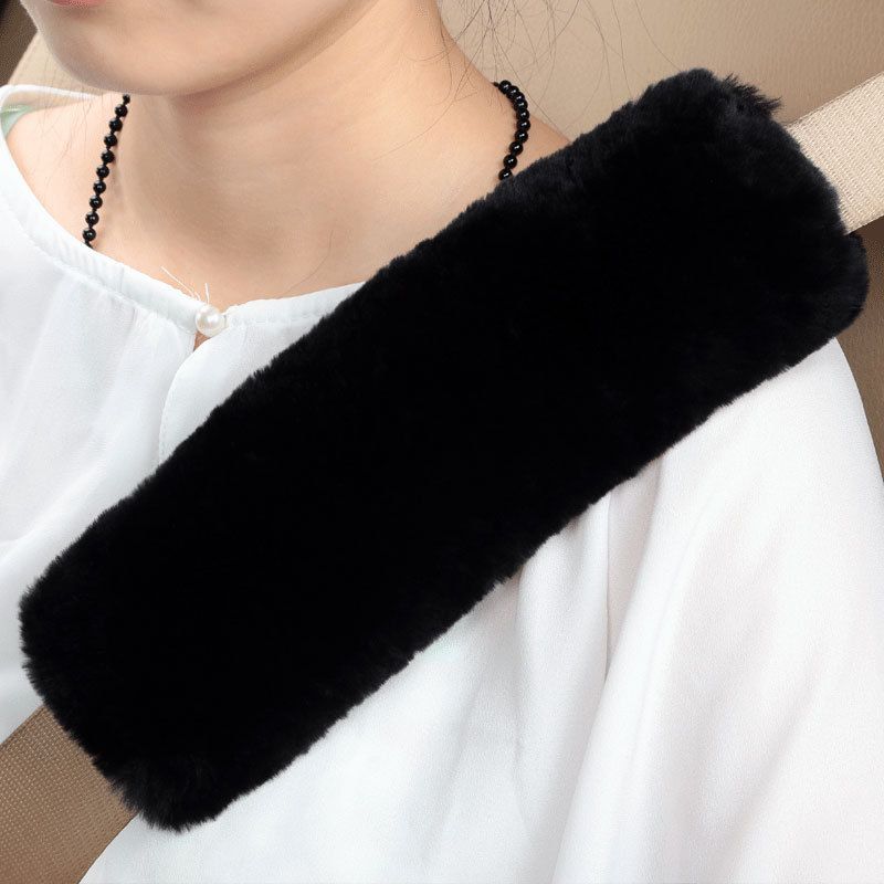 Car Seat Belt Pad,2 Pack Soft Seat Belt Cover for Shoulder Pad Neck Cushion Protector Car Accessories (Black) - Image 3