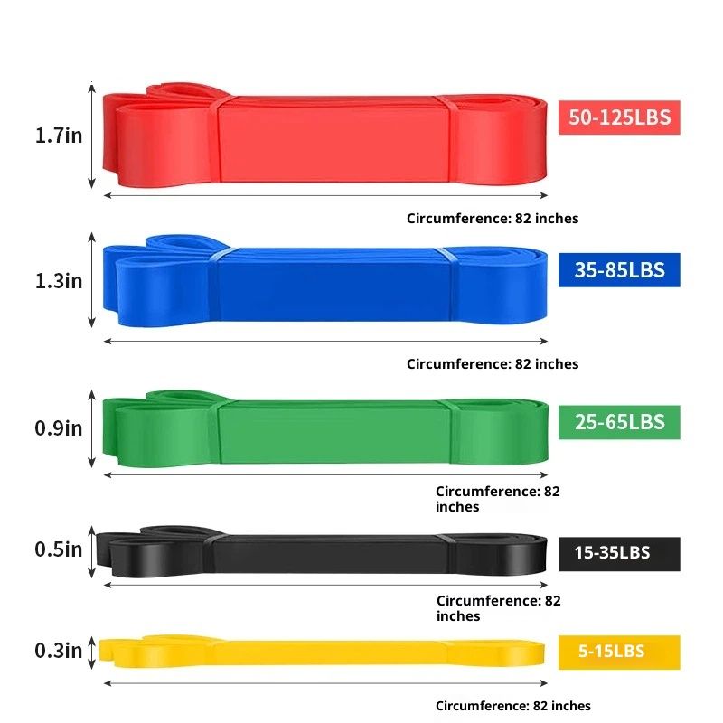 Pull Up Bands, Resistance Bands, Pull Up Assistance Bands Set for Men & Women, Exercise Workout Bands for Working Out, Body Stretching, Physical Therapy, Muscle Training - Image 5