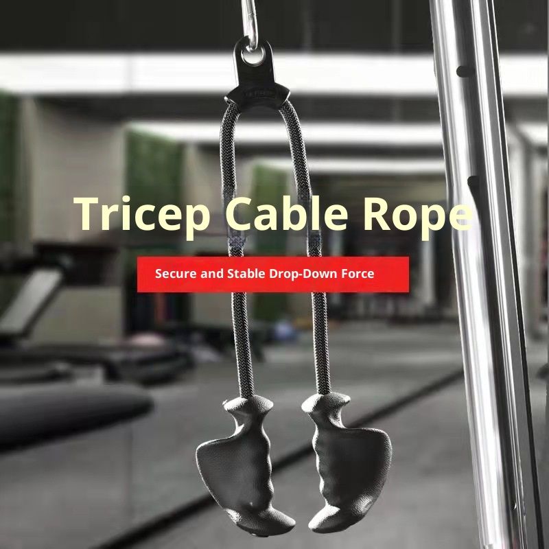Tricep Rope with Ergonomic Handles, 32 Inch Tricep Pull Down Rope for Cable Machine, Pulley System, Triceps Rope Cable Attachment for Gym, Home - Image 4