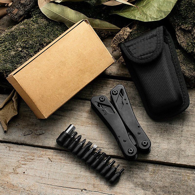 Pocket Multitool with Knife, Pliers, Screwdriver & Needle Nose Pliers, Wire Stripper, Professional Multi Tool Kit for Camping, Hiking, Survival, Hunting, Outdoor, Simple Repair - Image 4