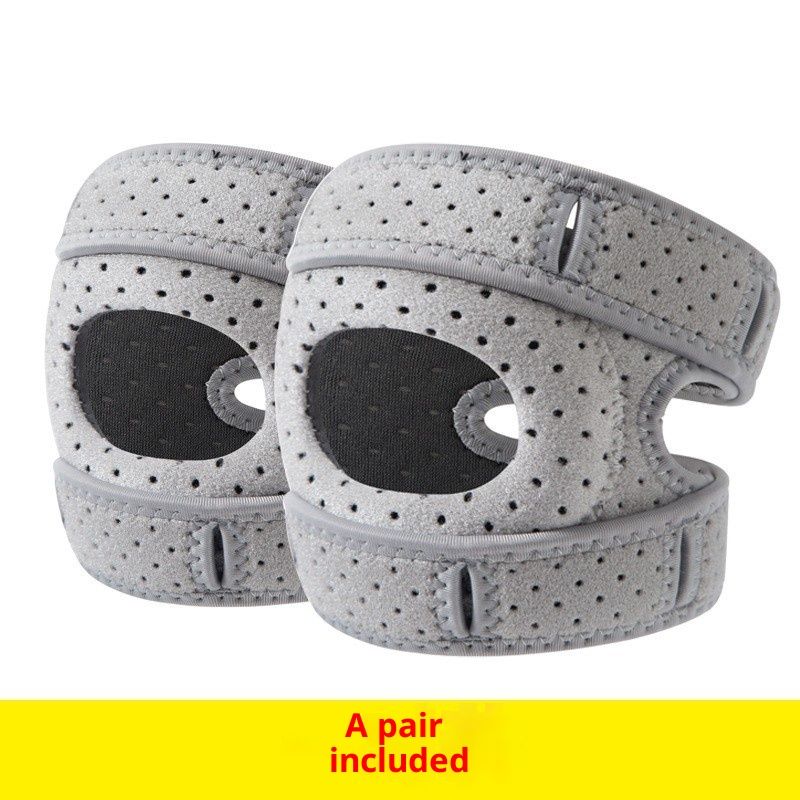 Knee Brace,a pair Knee Brace for Women Men,Pain Relief Adjustable Patellar Tendon Support Sleeves Brace Knee Joint Strap for Hiking,Tennis,Arthritis,Running,Football,Injury Recover(Grey,L) - Image 1