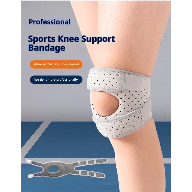Knee Brace,a pair Knee Brace for Women Men,Pain Relief Adjustable Patellar Tendon Support Sleeves Brace Knee Joint Strap for Hiking,Tennis,Arthritis,Running,Football,Injury Recover(Grey,L) - Image 4
