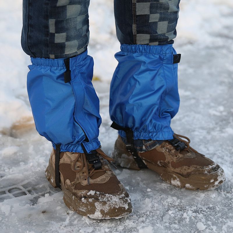 Waterproof Ankle Gaiters for Hiking Boots and Shoes Lightweight Adjustable Leg Gators for Men Women Shoe Gaiters（blue） - Image 3