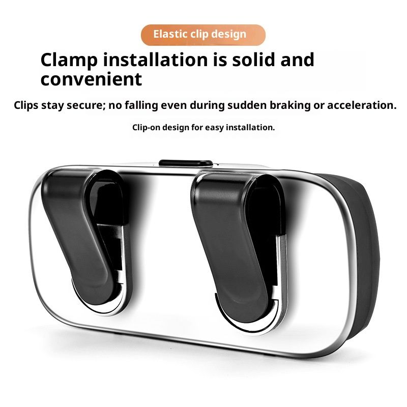 Sunglass Holder for Car Visor Clip Glasses Case Car Sunglasses Case for Car Sun Visor Glasses Storage Box Car Sunglass Holder Car Visor Accessories Universal for SUV Sedan Truck (black) - Image 3