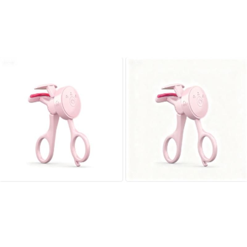 Heated Eyelash Curler Rechargeable Electric Lash Curler with Type-C,  Anti-Burn Mini Heat Design, Gift for Women Girls, Pink 2pcs - Image 1