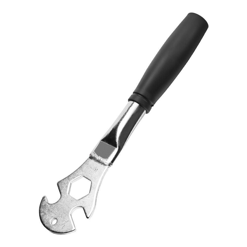 Bicycle Pedal Wrench Heavy Duty Handle - Road Bike Pedal Removal Spanner Tool - Long Handle 15/24mm  silver - Image 1