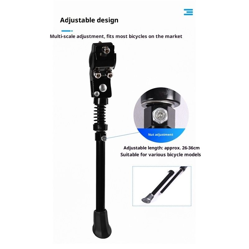 Adjustable Rear Side Kickstand for Mountain, eBike, Road, City & Heavy Bikes   26-36cm Adjustable Bicycle Kickstand - Image 4