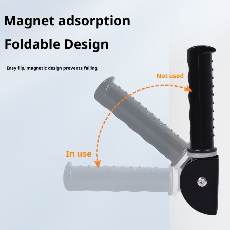 Doorway Flip Assist Handle, Folding Grab Bar Wall Handles for Seniorsfor The Elderly, Disabled, and People with Limited Mobility, Night time visible fluorescent ring - Image 3