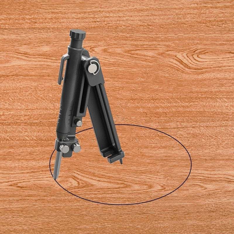 Multi-function Scribing Tool- Construction Pencil- Aluminum Alloy Scribe Tool with Deep Hole Pencil,DIY Woodworking Scribe Gauge Scriber Line Maker Measuring Tool（Black plastic with pen） - Image 3