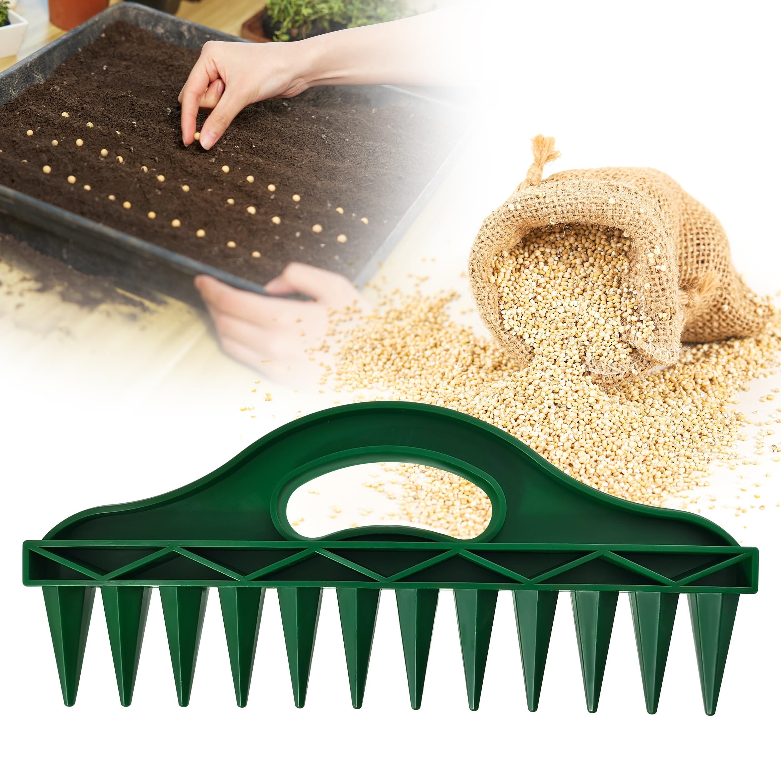 Seed-in Soil Digger and Soil Spacer for Planting Seeds  for Vegetables, Flowers & Herbs. Durable & Ergonomic - Image 3