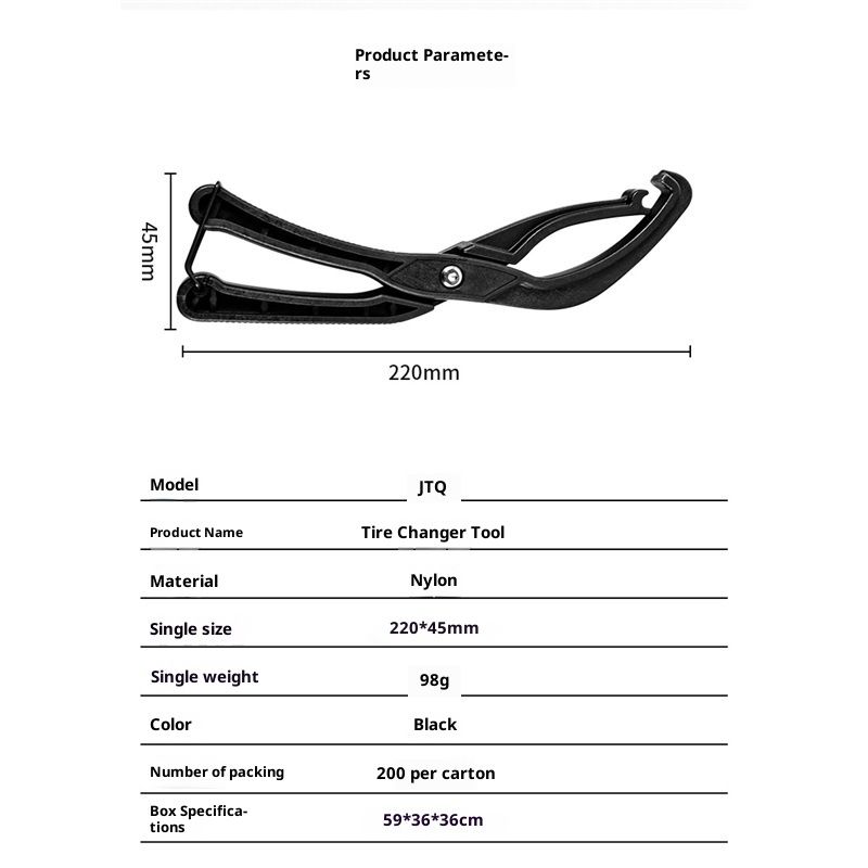 Tire Removal Clamp, Hand Tires Removal Clamp Tire Lever Repair Tool and Spare Parts Tire Bead Jack Koolstop Tire Bead Jack Koolstop Tire Bead Jack - Image 5