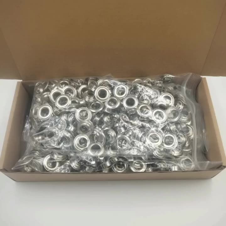 Grommet Tool Kit, Handheld Eyelet Kit Manual Grommet Press Machine with 200 pcs 10 mm Grommets（gold + silver） - Image 2