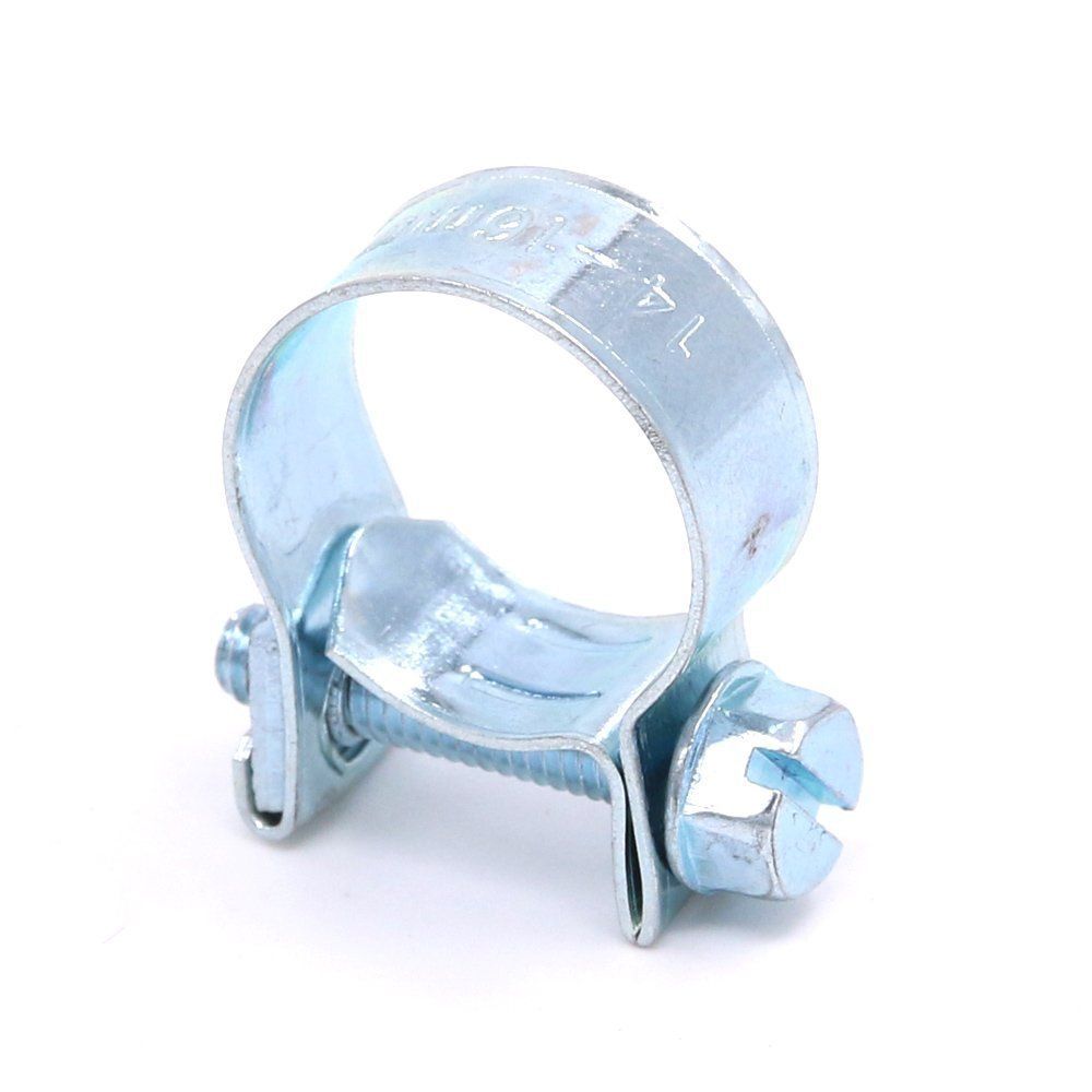 50PCS Fuel Line Clamp 304 Stainless Steel,Mini Fuel Injection Gas Line Hose Clamps,Pipe Clamp for Automotive,Diesel Petrol Pipe - Image 3