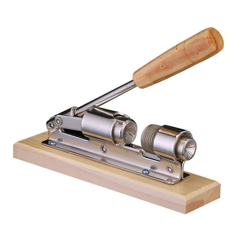 Nutcracker Heavy Duty Nut cracker Pecan Cracker Walnut Cracker Plier Opener Tool Desktop Wood Base & Handle - Image 1