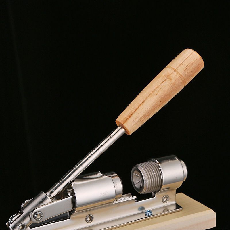 Nutcracker Heavy Duty Nut cracker Pecan Cracker Walnut Cracker Plier Opener Tool Desktop Wood Base & Handle - Image 4