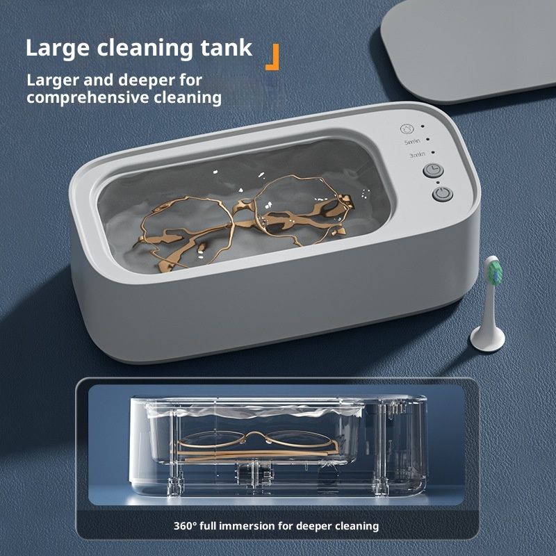 Ultrasonic Jewelry Cleaner, Jewelry Cleaner Machine 4KHz, Professional Sonic Cleaner with One-Touch Operation, Sonic Cleaner for Rings, Glasses, Jewelry, Dentures White - Image 3