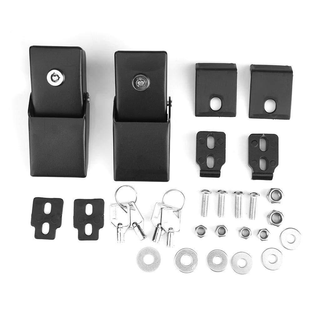 For  Hood Latches Catch Kit with Lock for Jeep  JK JKU JL JLU Gladiator JT 2007-2023 Present Chrome Exterior Accessories 2pcs - Image 4