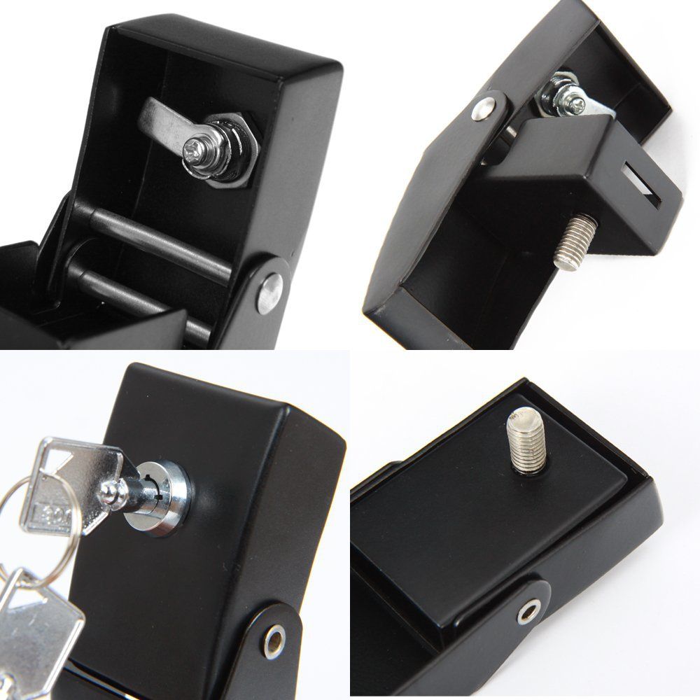 For  Hood Latches Catch Kit with Lock for Jeep  JK JKU JL JLU Gladiator JT 2007-2023 Present Chrome Exterior Accessories 2pcs - Image 5