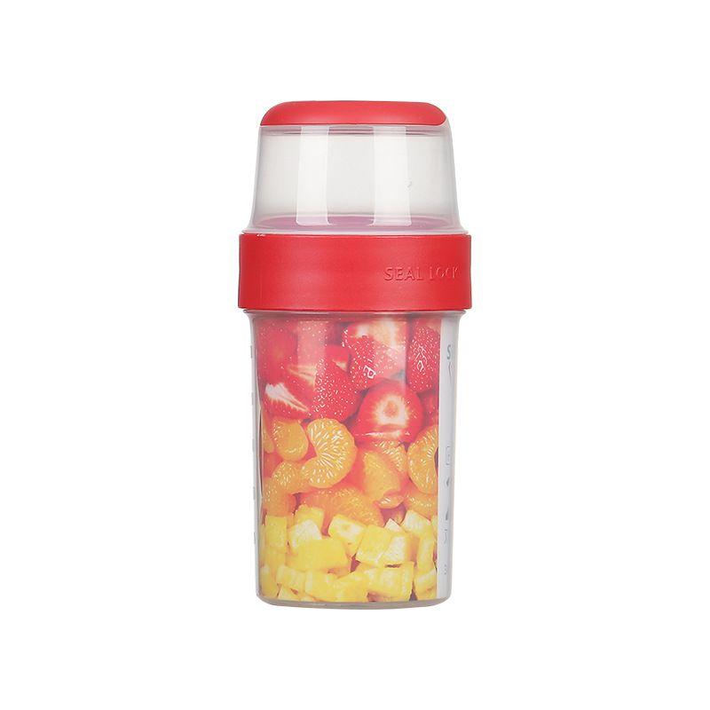 Overnight Oats Containers with Lids 4Pack, Yogurt Parfait Cups with Dry and Wet Separation, Breakfast Prep Bowl for Cereal Nut Fruit Meal, To Take Along Oatmeal Salad Smoothie Snack - Image 1