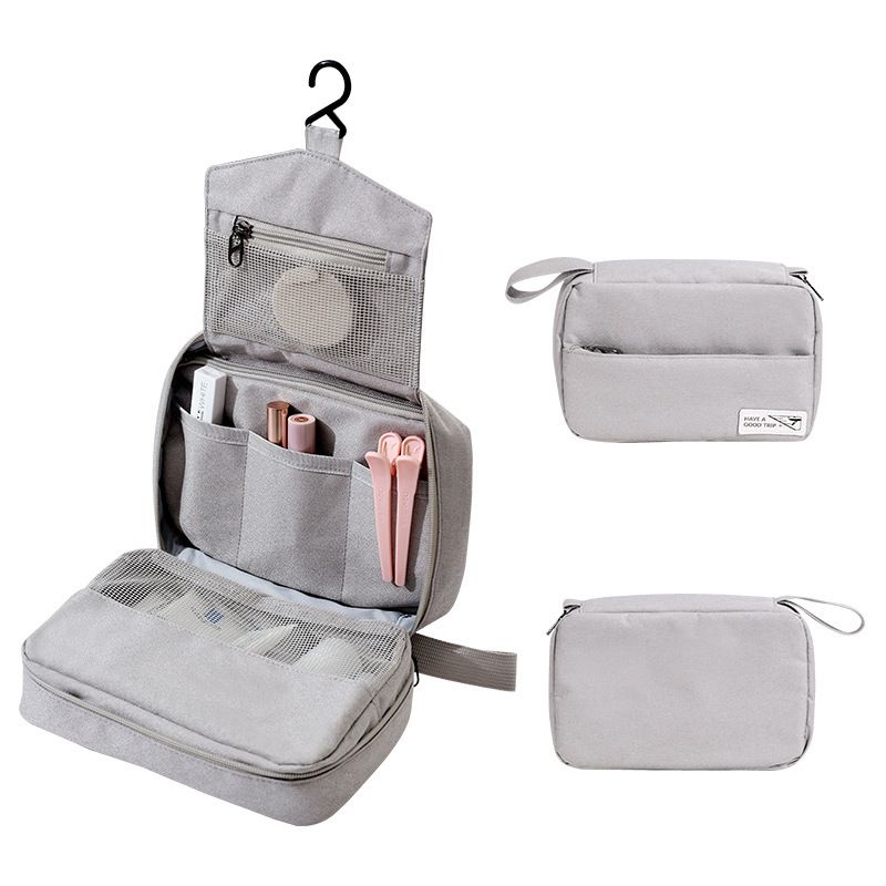 Hanging Toiletry Bag Travel Bag Women Men, Foldable Cosmetic Organizer, Roll up Makeup Bag, Water Resistant Accessories Toiletries, Large Travel Essentials Kit - Image 4