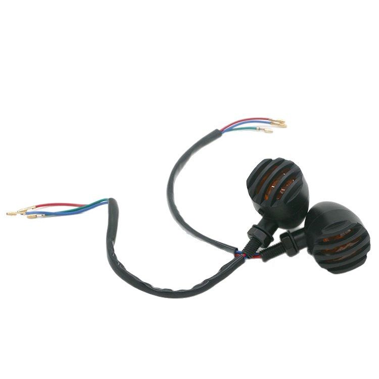 LED Motorcycle Turn Signals - 2 Pack Universal Bullet Blinker, Wire Rear Mount Signal Lights Kit for Motorcycles, Bobbers, Bikes - Image 2
