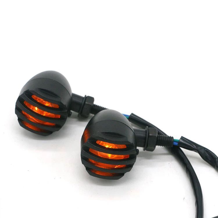 LED Motorcycle Turn Signals - 2 Pack Universal Bullet Blinker, Wire Rear Mount Signal Lights Kit for Motorcycles, Bobbers, Bikes - Image 4