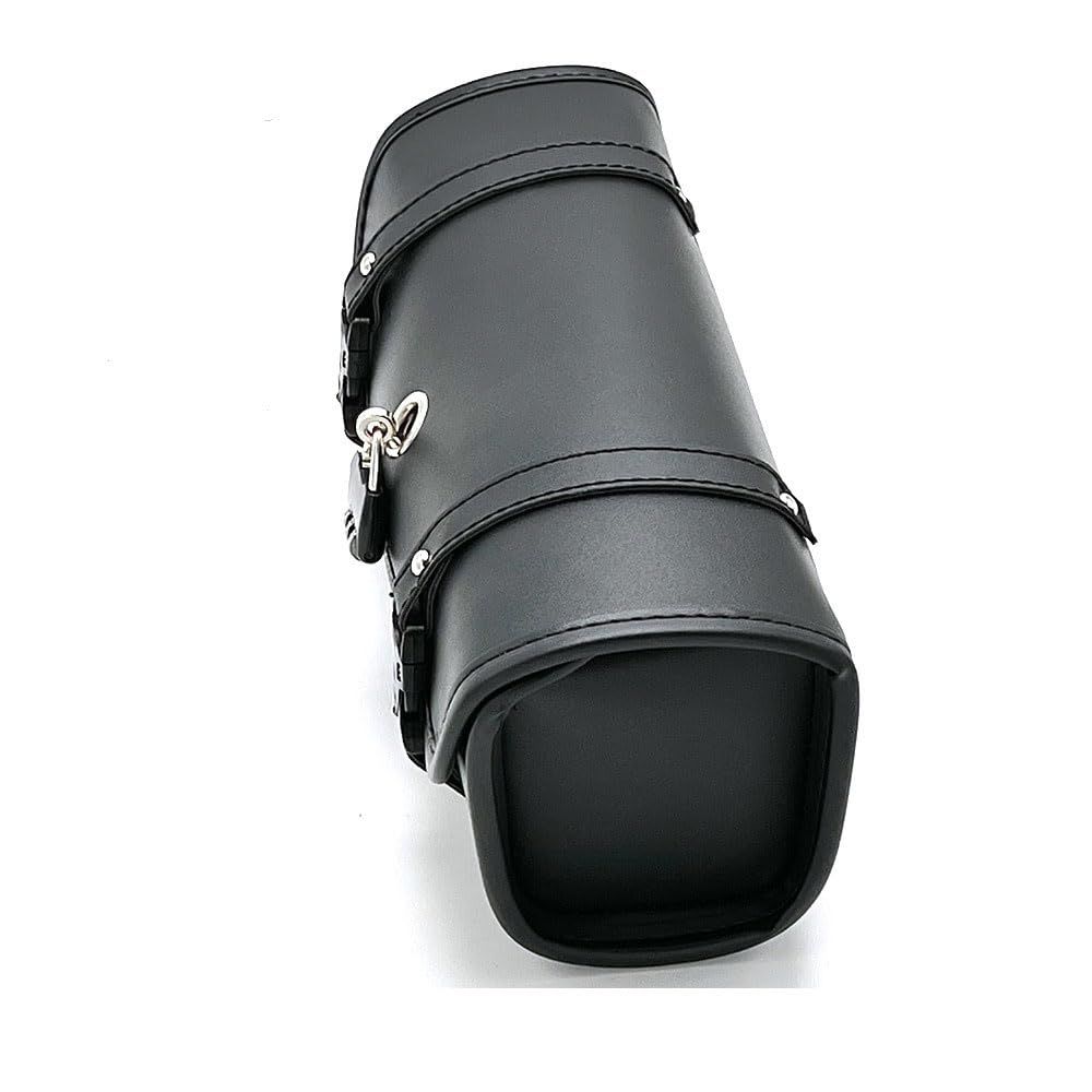 Universal Motorcycle Fork Handlebar Tool Bag Cycling Bag Waterproof Black, Handlebar Bag Storage Tool Bag-29.5cm - Image 3