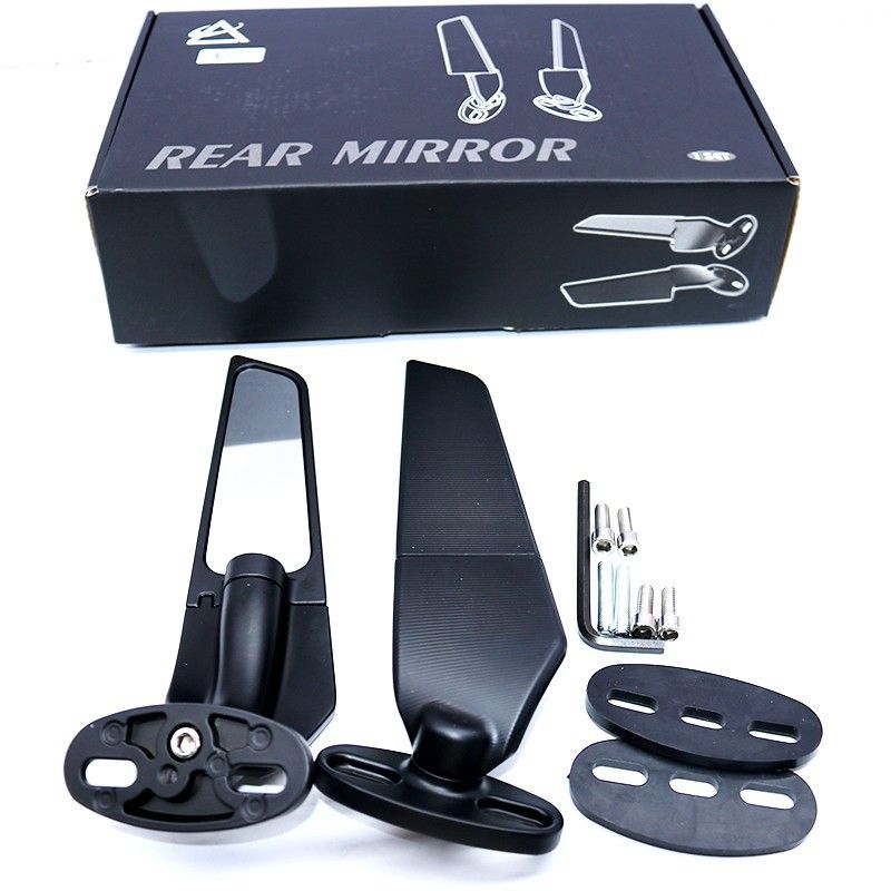 Racing Motorcycle Rear View Mirrors, Stealth Mirrors, Racing Motorcycle Mirrors,Modified Motorcycle Aerodynamic Wing - Image 2