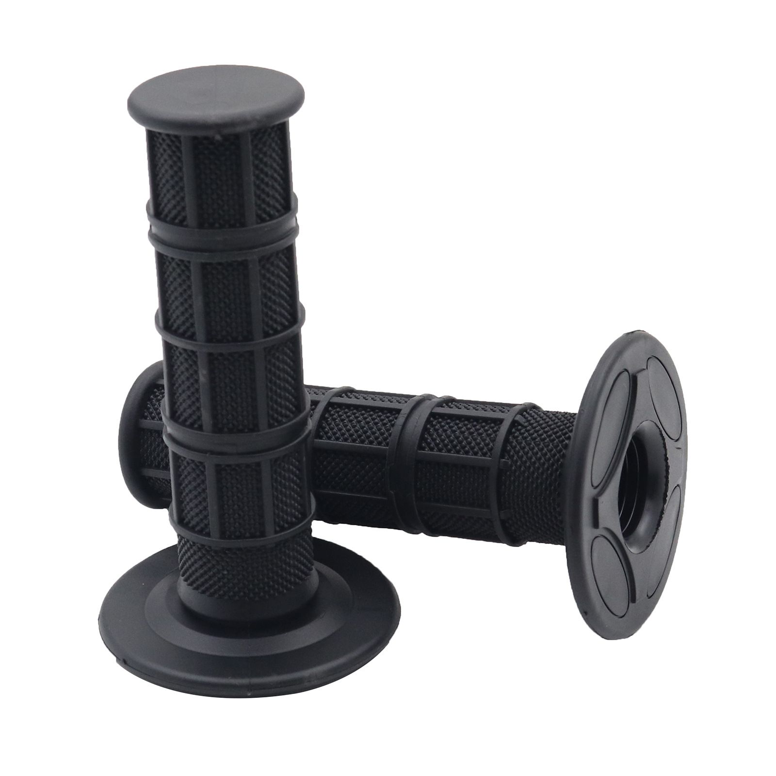 Black Motorcycle Grip, Motorcycle Hand Grips for Pit Dirt Bike Motocross Motorcycle Offroad Dirt Bike - Image 1