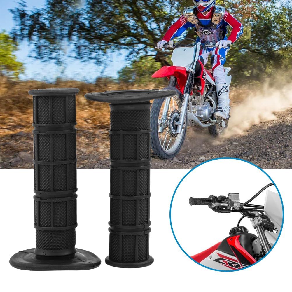 Black Motorcycle Grip, Motorcycle Hand Grips for Pit Dirt Bike Motocross Motorcycle Offroad Dirt Bike - Image 3