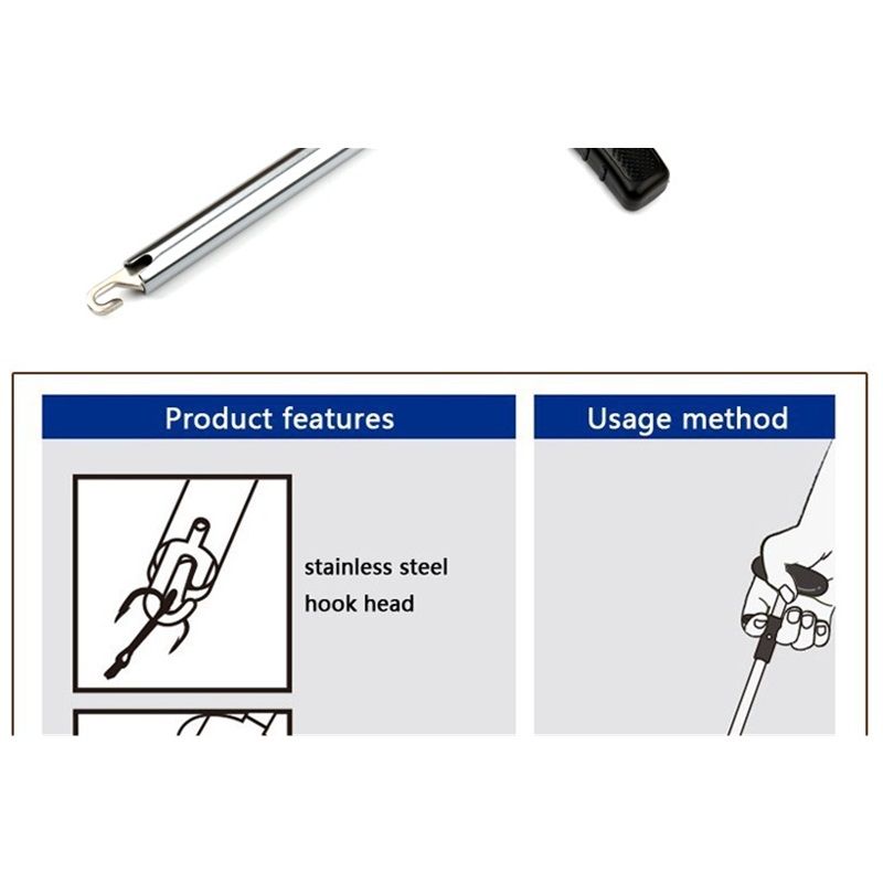 Hook Remover aluminum alloy Fish Hook Remover Extractor 24.5cm, Fish Hook Remover Tool, Fishing Pliers Hook Remover Tool - Image 3