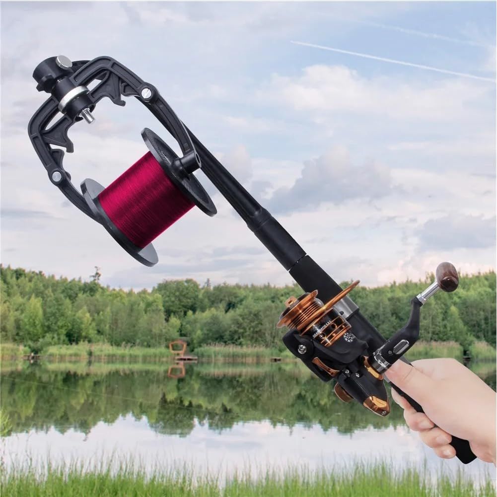 Fishing Line Spooler - Portable Fishing Reel Line Winder Spooling Station System Line Spooler Machine Tool - Image 4