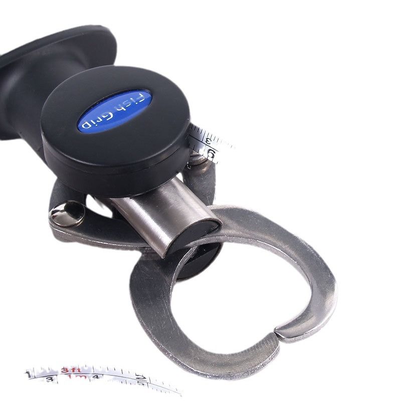 Fish Lip Gripper with Weight Scale and Measuring Tape Fish Scales Grip Grabber Professional Fish Holder Stainless Steel Fish Lip Grabber Fish Lip Grip Tool - Image 3