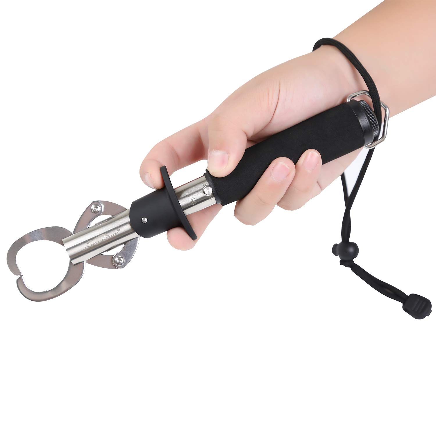 Fish Lip Gripper with Weight Scale and Measuring Tape Fish Scales Grip Grabber Professional Fish Holder Stainless Steel Fish Lip Grabber Fish Lip Grip Tool - Image 5