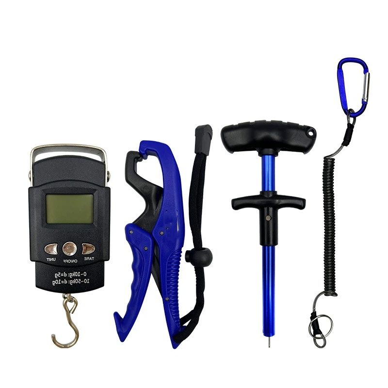4 pack Fishing Tool Kit Fishing Pliers Fish Gripper Fishing Scale Fish Grip Tools Set Saltwater Resistant Fishing Gear - Image 1
