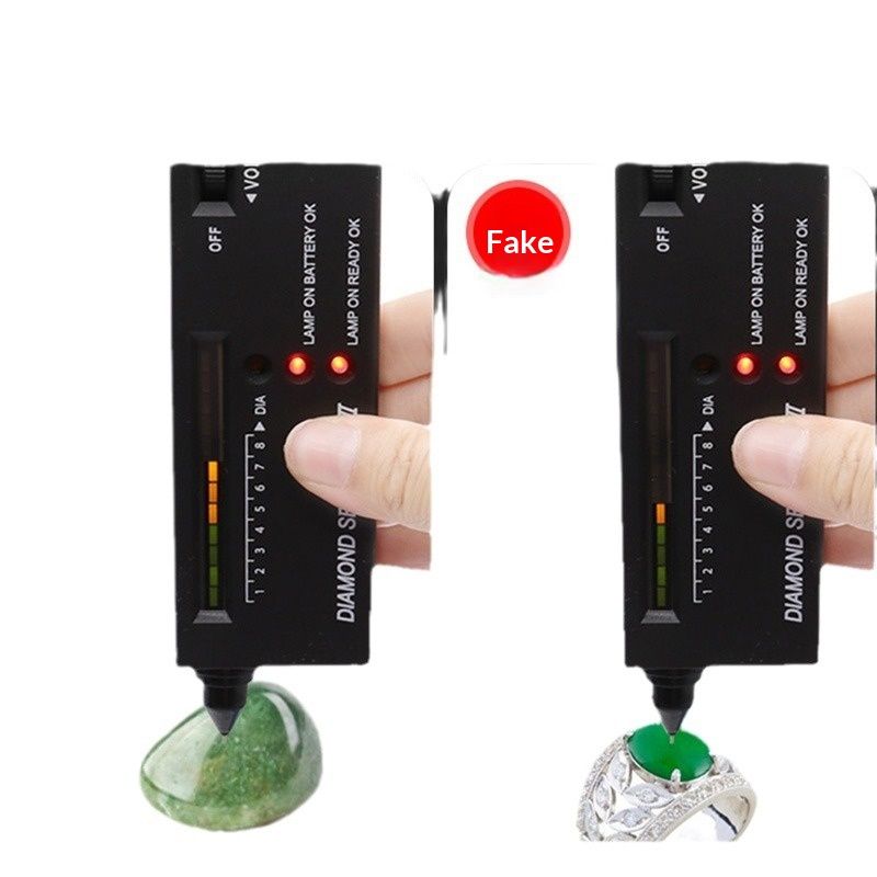 Diamond Tester,High Accuracy Jewelry Diamond Tester Professional Diamond Tester Pen Jeweler Tool for Novice and Expert - Diamond Selector II 9V Battery Included - Image 3