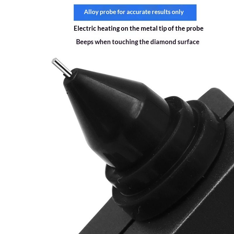 Diamond Tester,High Accuracy Jewelry Diamond Tester Professional Diamond Tester Pen Jeweler Tool for Novice and Expert - Diamond Selector II 9V Battery Included - Image 4