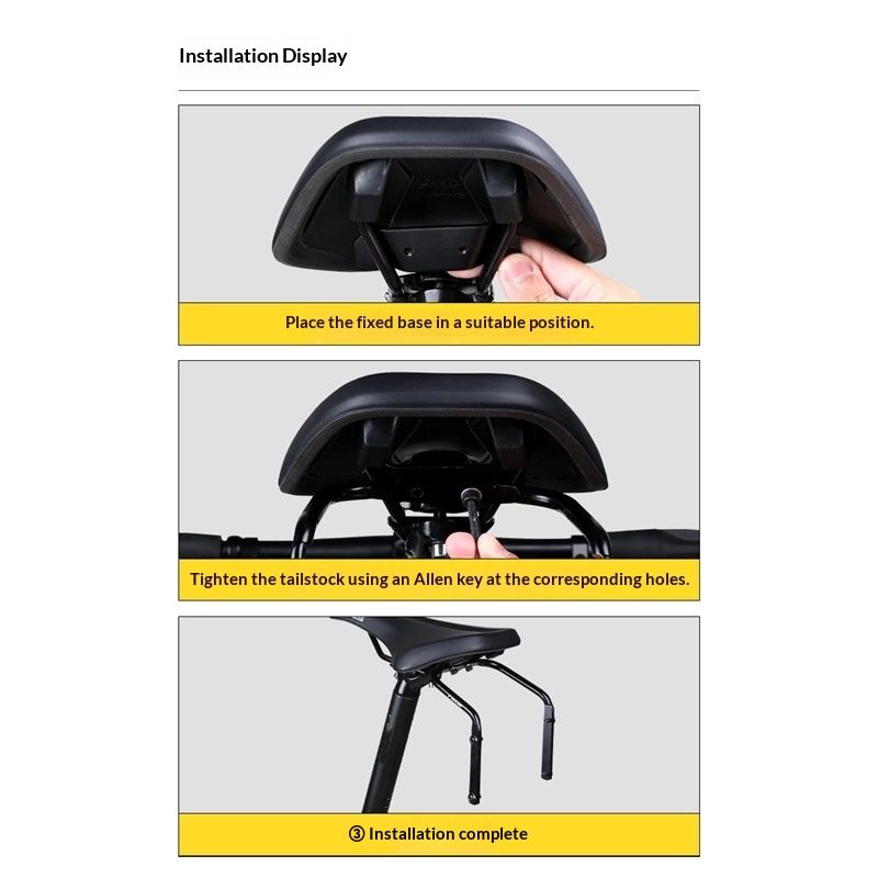 Bike Seat Bag Stabilizer, Anti-Shake Design with Dual Water Bottle Cage Mounts, Fits Most Road  black - Image 4