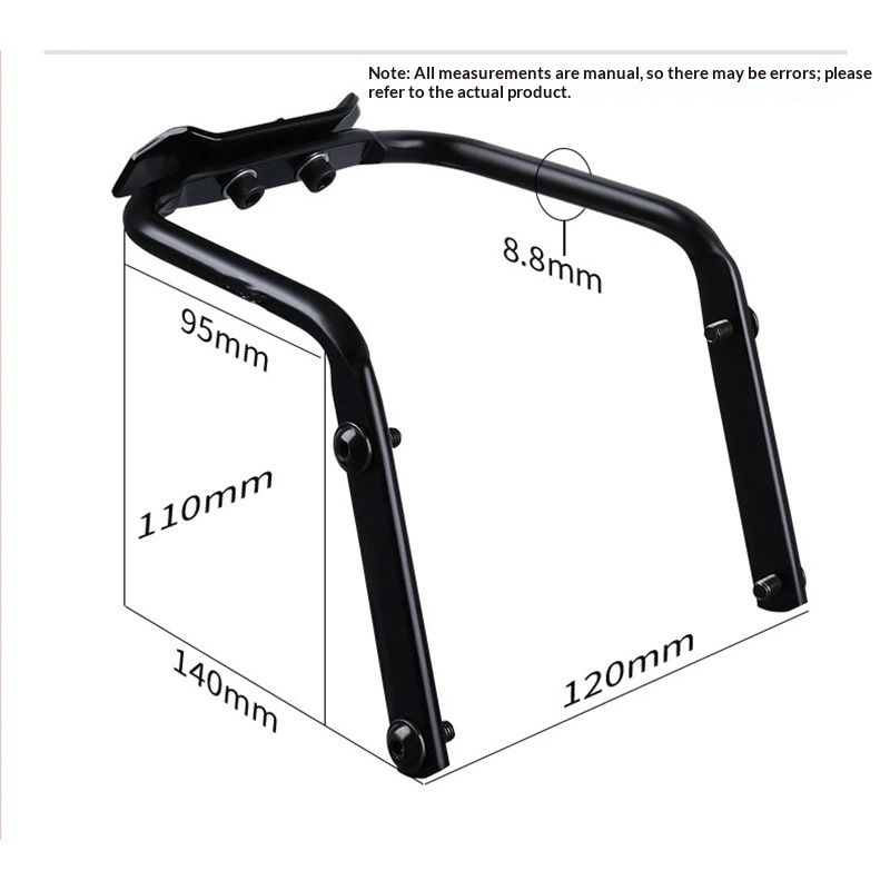 Bike Seat Bag Stabilizer, Anti-Shake Design with Dual Water Bottle Cage Mounts, Fits Most Road  black - Image 5