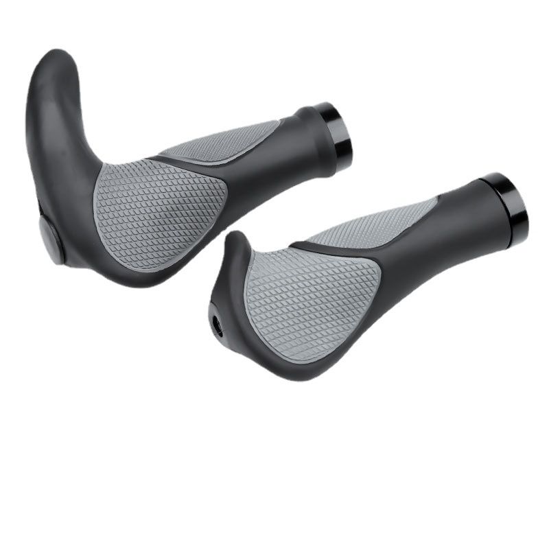 Bike Handlebar Grips, Soft Gel Inserts Shock Resistance Ergonomics Comfort Design,for MTB Bicycle Mountain Bike Grip（Carrying a horn handle） - Image 1