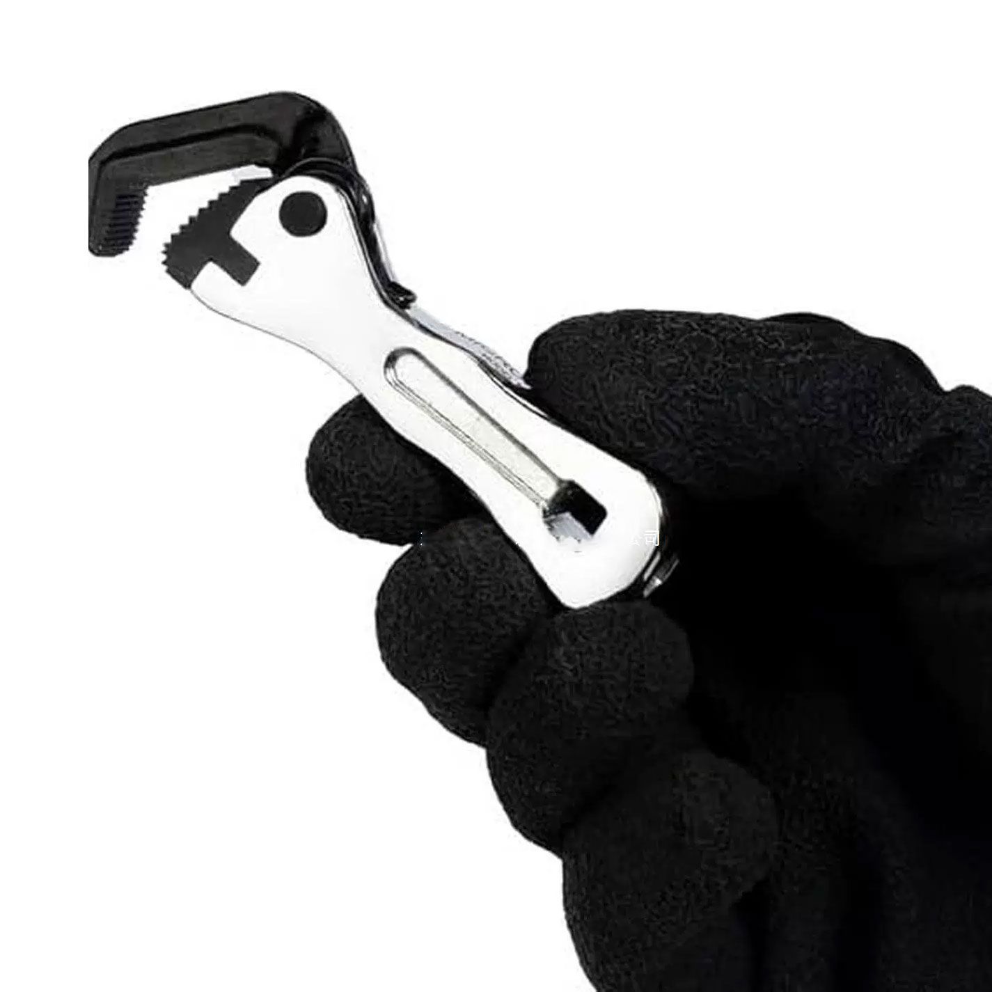 Micro Stubby Self-Adjusting Wrench, Ergonomic Short Handle Design Micro Stubby Wrench - Self Adjusting Pipe Vise Tool, - Image 1