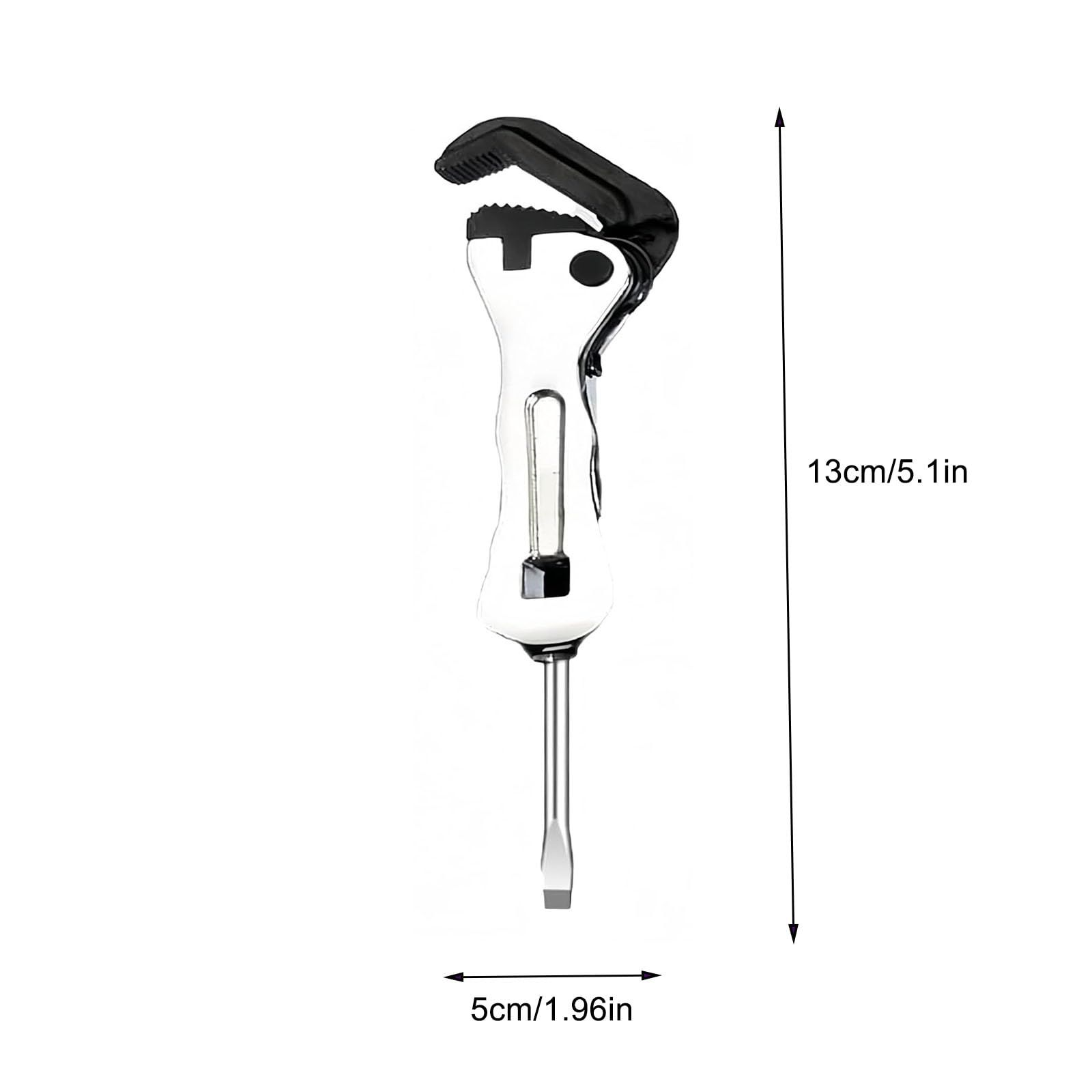 Micro Stubby Self-Adjusting Wrench, Ergonomic Short Handle Design Micro Stubby Wrench - Self Adjusting Pipe Vise Tool, - Image 5