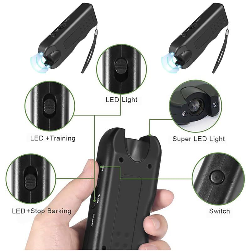 Ultrasonic Dog Repeller, Anti Barking Devices Super Ultrasonic Dog Chaser Dog Bark Deterrent Device Bark Box Sonic Barking Deterrent Devices - Image 2