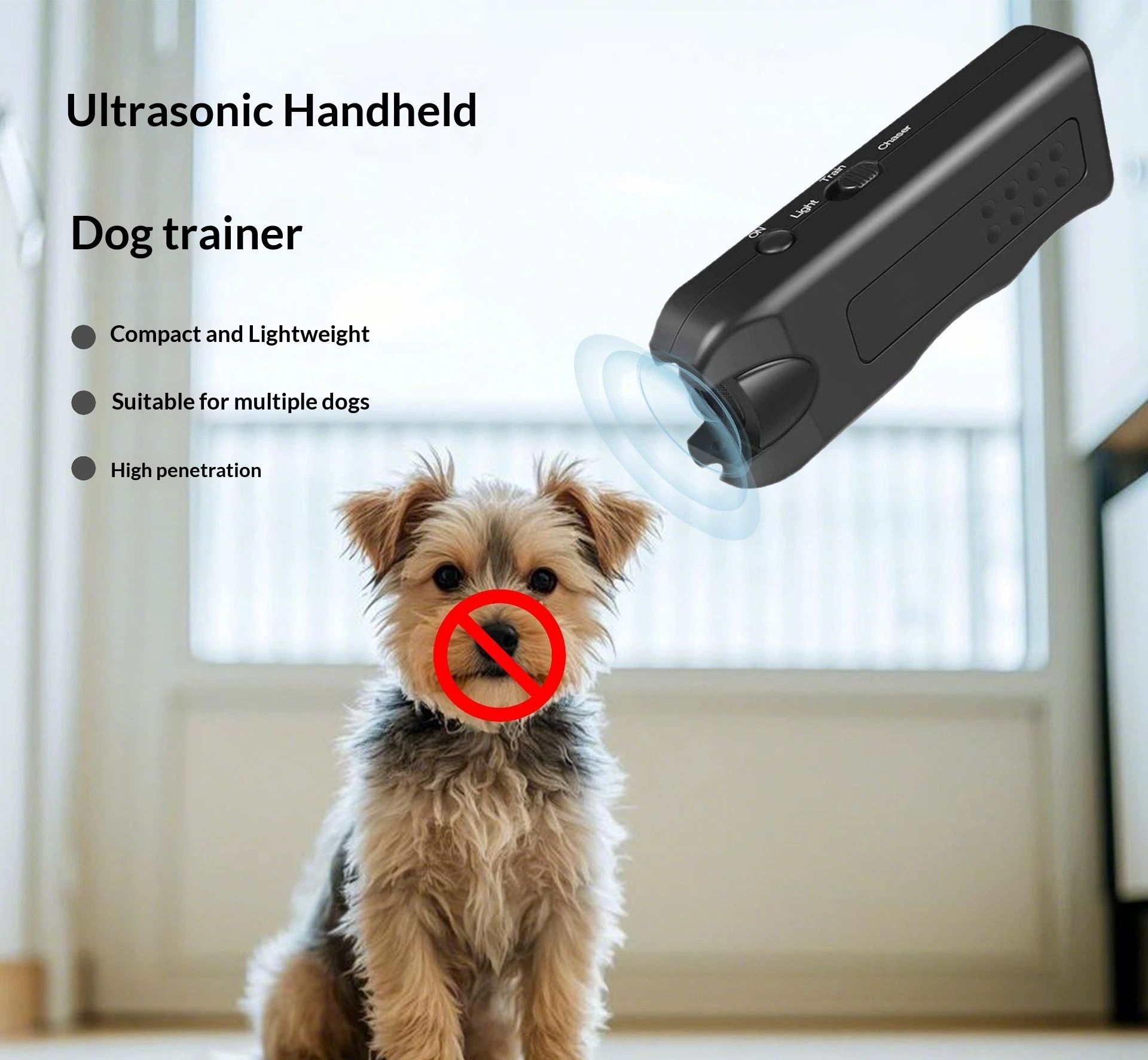Ultrasonic Dog Repeller, Anti Barking Devices Super Ultrasonic Dog Chaser Dog Bark Deterrent Device Bark Box Sonic Barking Deterrent Devices - Image 4