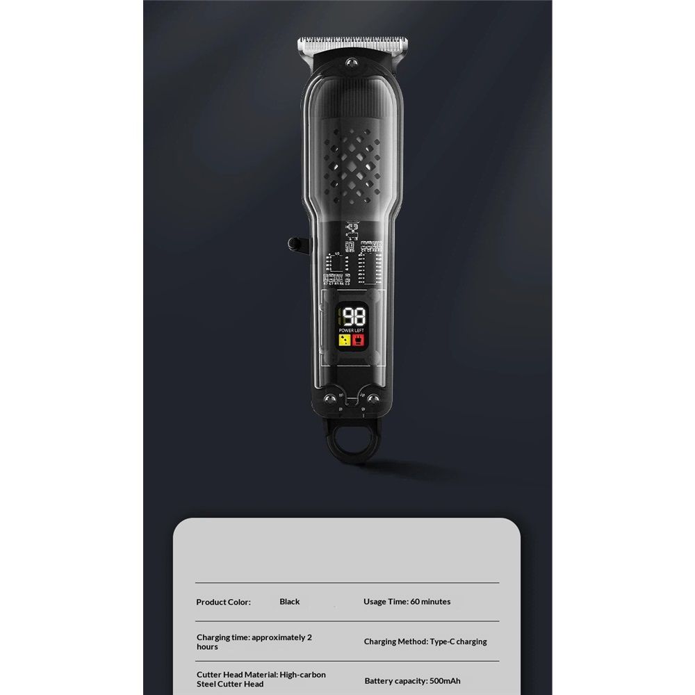 Hair Clippers for Men,Professional Barber Clippers,Cordless&Corded Barber Clippers for Hair Cutting & Grooming Rechargeable Beard Trimmer - Image 5
