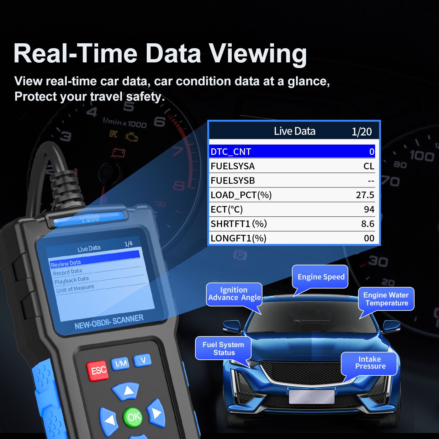 obd2 Scanner Diagnostic Tool Car Accessories Check Engine Code Reader with Reset for Cars Professional Vehicles Scan Tools Fault Warning Light - Image 4