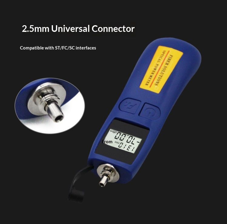 Optical Power Meter -70~+10 dBm Fiber Light Meter for Testing 6 Calibrated Wavelengths, 70g Light Weighted - Image 5