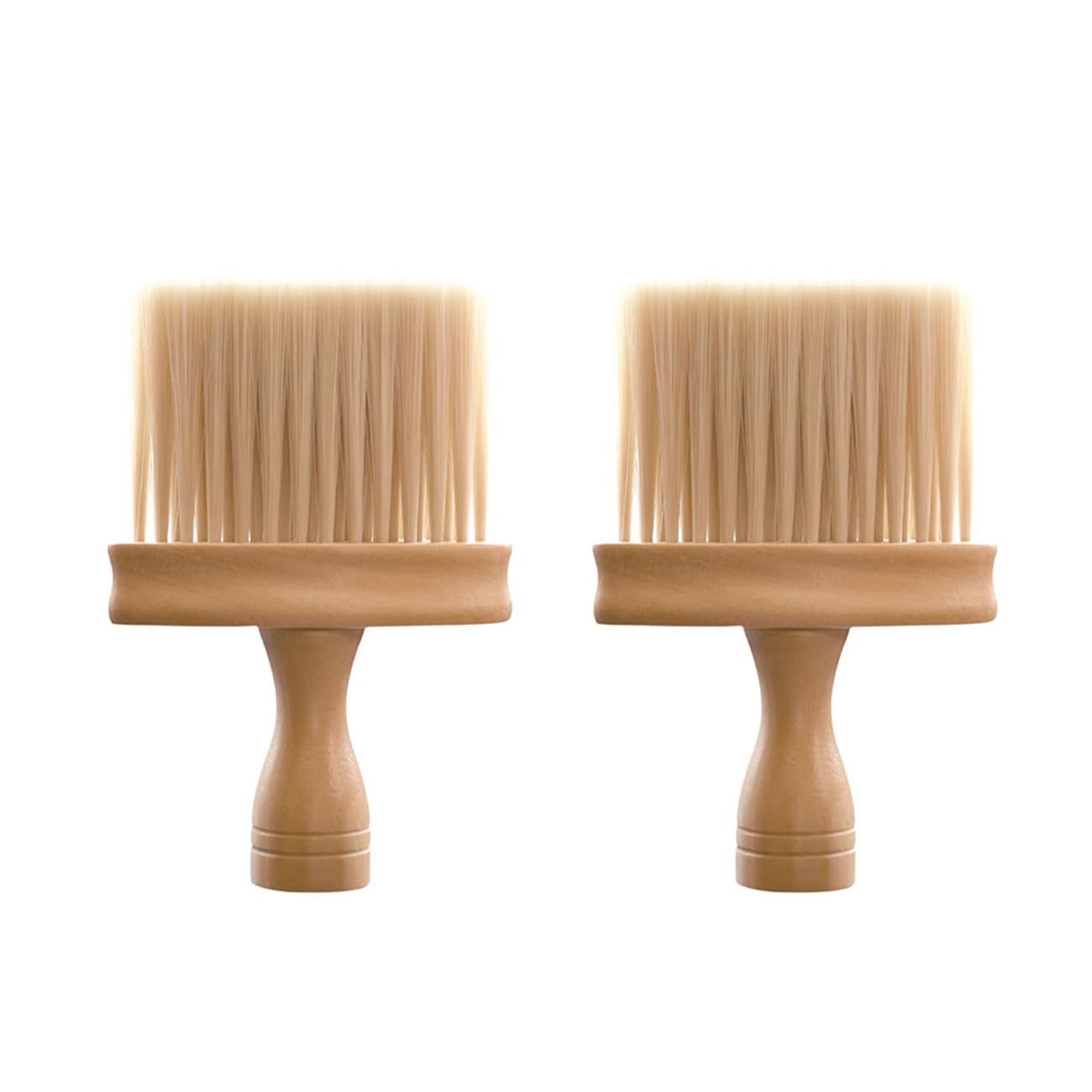 2Pcs Non Static Double Sided Instrument Dust Removal Brush，Wooden Keyboard Cleaning Brush for Keyboards Pianos Synthesizers（2pcs beech ） - Image 1