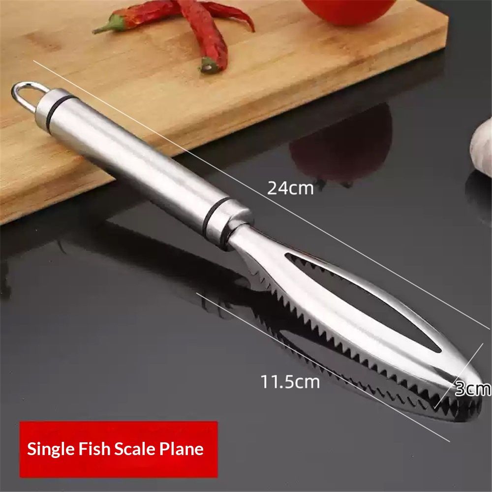 Fish Scale Remover, Stainless Steel Fish Scaler Easy Use Fish Descaler Tool,Fish Scaler Remover Lung Remover for Family Kitchen,Easy to Clean Kitchen Tool 2pcs - Image 5